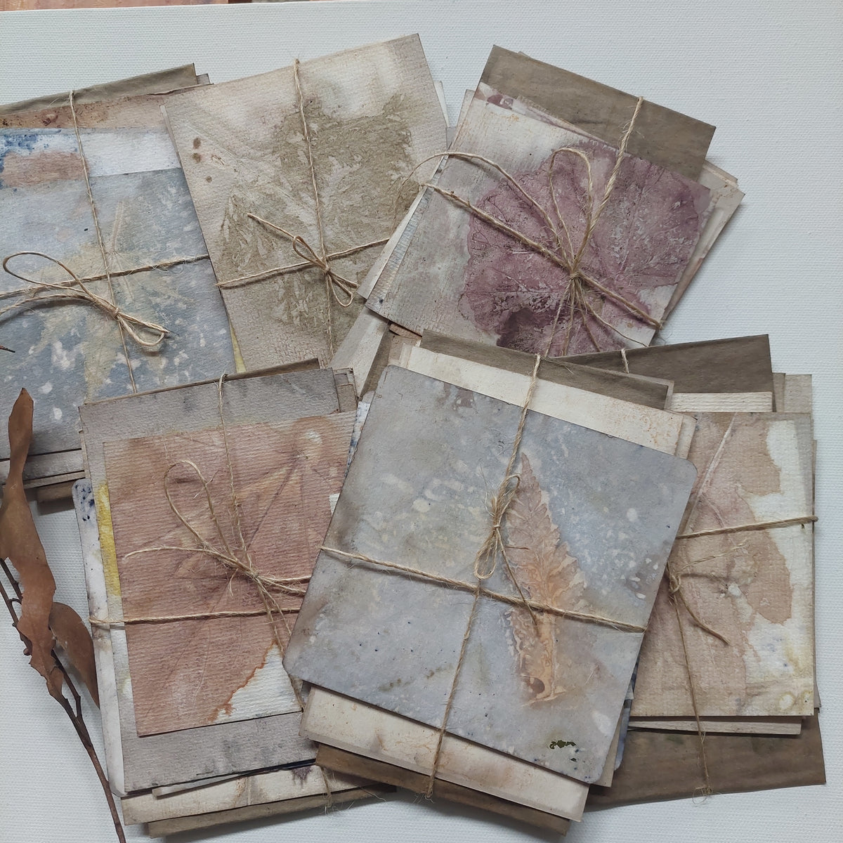 Paper Bundle, Botanical dyed