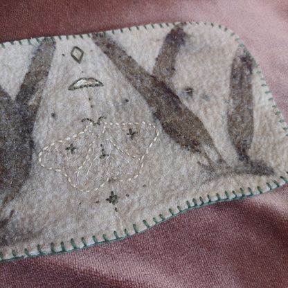 Plant-Dyed Wool Moth Altar Cloth