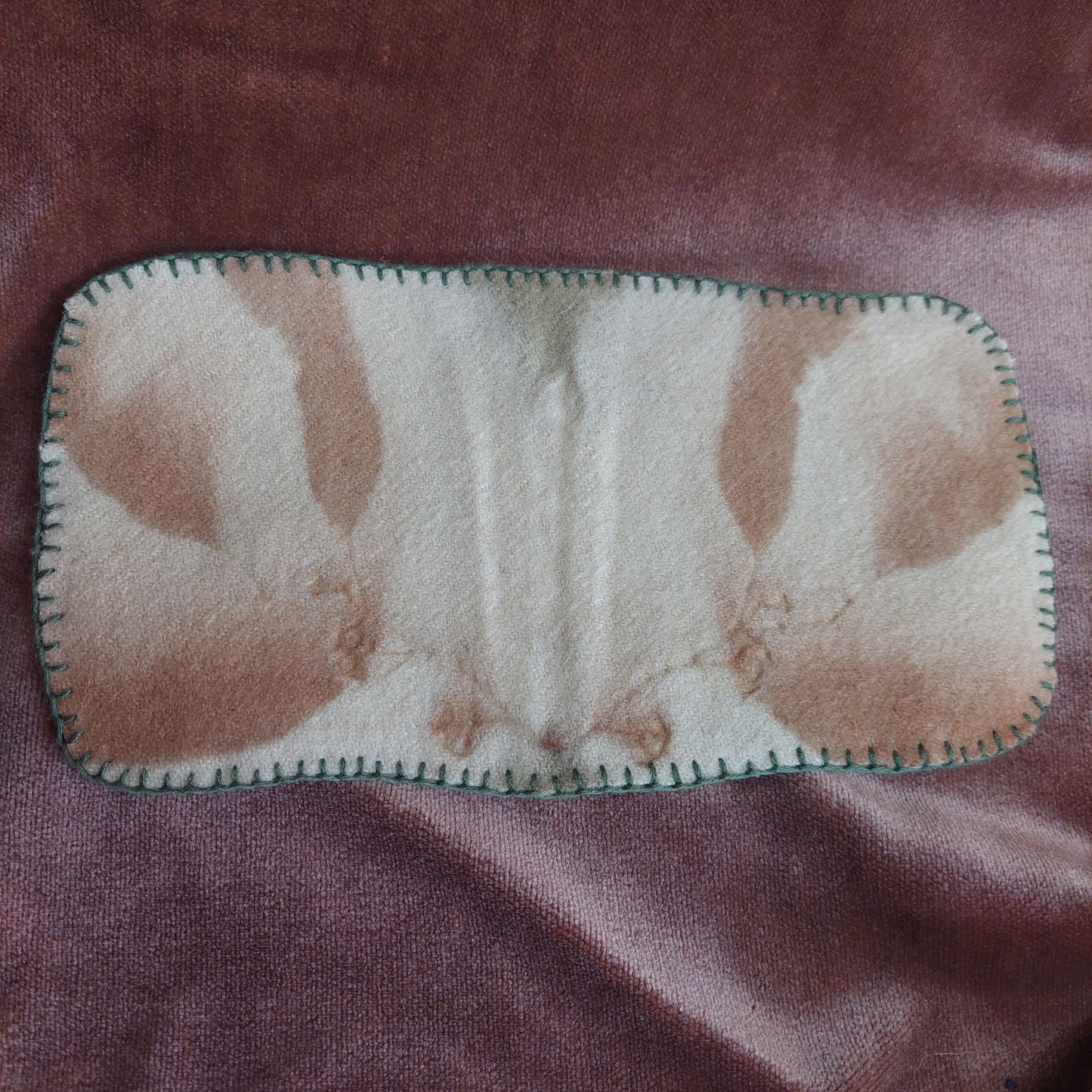 Plant-Dyed Wool Moth Altar Cloth