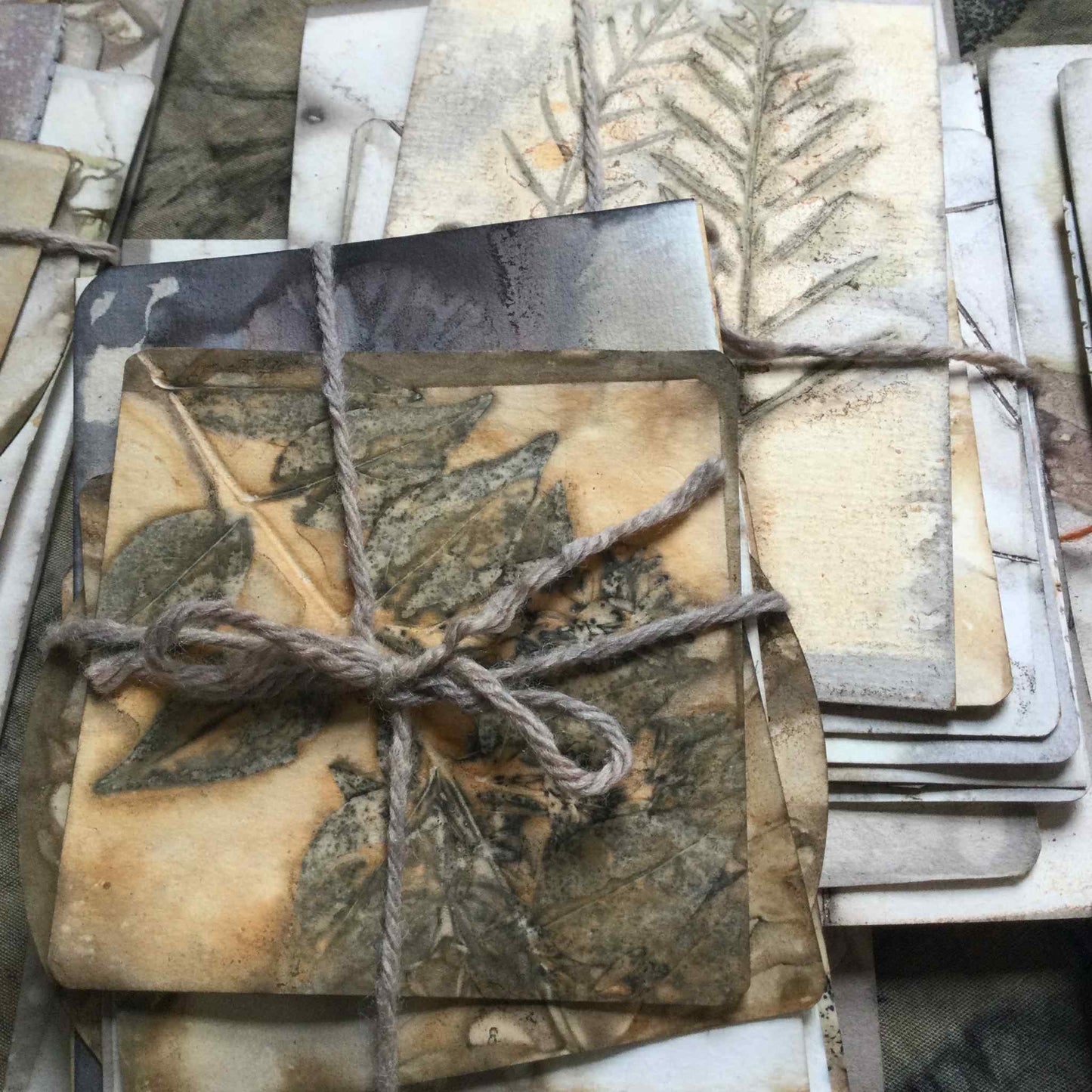 Paper Bundle, Botanical dyed